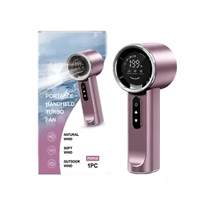 Portable Handheld Mini Fan Quiet 3 Speed Adjustable USB Rechargeable Cooling Fan - Picture 1 of 14