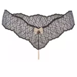 Bracli Sydney SINGLE Perlenstring schwarz Perlenslip Panty Reizwäsche Sexy - Bild 1 von 35