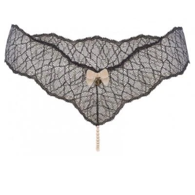 Bracli Sydney SINGLE Perlenstring schwarz Perlenslip Panty Reizwäsche Sexy - Bild 1 von 4