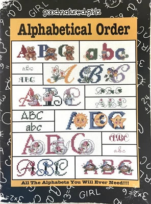 ALPHABETICAL ORDER Good-Natured-Girls ©1996 Counted Cross Stitch Leaflet #24503 - Image 1 of 4