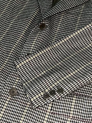 LUCIANO BARBERA 40R Giacca Soft Wool 3Btn Check Sport Coat Jacket Working Cuffs - Image 1 of 4