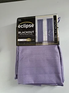 Window Curtain Panel One Blackout Eclipse Braxton Solid Lilac Purple 42 x 84 in - Picture 1 of 5