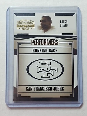2005 DONRUSS GRIDIRON GEAR PERFORMERS ROGER CRAIG #141/500 - Image 1 of 2