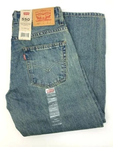 LEVIS 550 Size 8 Husky 28 X 23 Relaxed Fit Adjustable Waist Loose Thigh Tapered - Picture 1 of 5