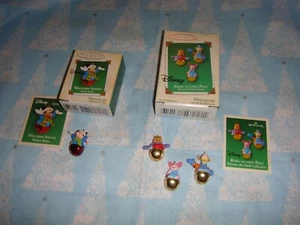 Hallmark Miniature 2004 Disney Welcome 2003 Sound & Ring-A-Ling Pals Ornaments - Picture 1 of 4
