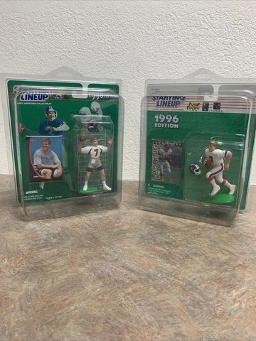 JOHN ELWAY DENVER BRONCOS 1996 and 1998 STARTING LINEUP SLU FIGURE Bundle Clean Cover