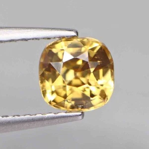 1.24 Ct Master Cushion Cut Flashing Sparkles Unheated Yellow Zircon - Picture 1 of 6