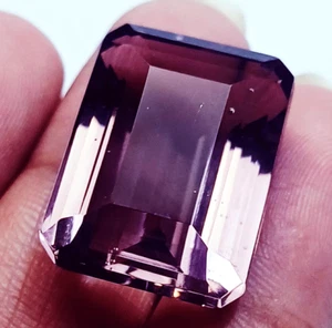 Loser Edelstein Brauntopas 35,10 ct Smaragdform zertifiziert - Bild 1 von 6