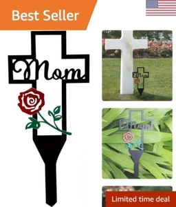 Wetterfester Metall Gedenk Kreuzpfahl - Liebe und Wärme ausdrücken - Bild 1 von 8