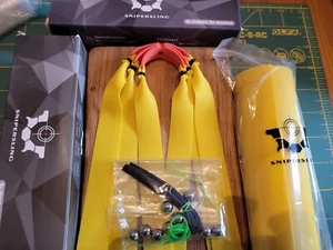Snipersling .70 Yellow OTT 23/18 Flat Catapult Bands x3 Slingshot Elastic 160AL - Picture 1 of 6