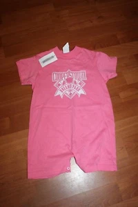 new girls 12 months  cooperstown dream parks one piece romper baby infant pink - Picture 1 of 5