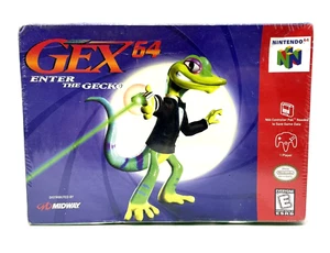 Gex 64 N64 NEW Factory SEALED Nintendo LRB Seal FREE Shipping - Picture 1 of 9