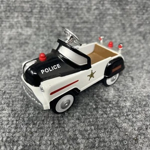 Golden Wheel Pedal Power Police Car 1:10 Scale Enameled Diecast Metal - Picture 1 of 5