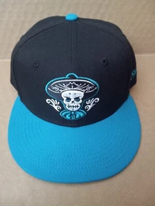 ABQ Isotope New Era 59FIFTY Fitted 7 1/4 Mariachi Skull Turquoise Minor League - Bild 1 von 5