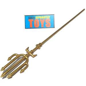 DC Direct Justice League Series 2 Aquaman TRIDENT 2005 Alex Ross gold accessory - Picture 1 of 6