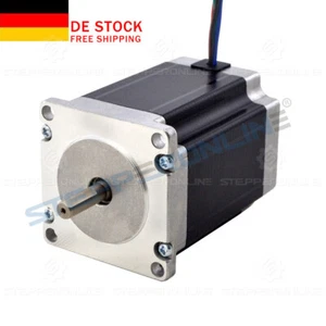 Motor paso a paso STEPPERONLINE Nema 23 1,9 Nm 3A 76 mm Φ6,35 mm eje D 269 oz CNC - Imagen 1 de 7