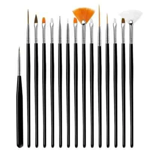 15 x Art Paint Brushes Watercolor Paint Brush Set Artist Paint Brushes - Picture 1 of 2