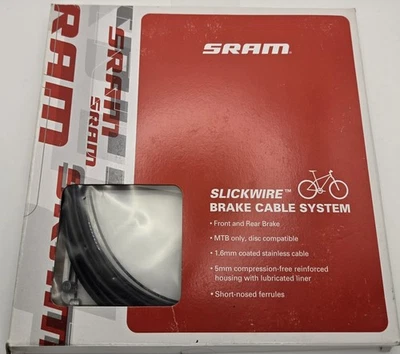 Комплект тросов/корпусов переключения передач для велосипеда Sram из нержавеющей стали для горного велосипеда/дороги передний/задний открытый пакет - Изображение 1 из 2