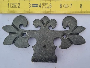 Schmiedeeisen Beschläge Eckbeschläge Winkelbeschlag antik alt - Bild 1 von 3