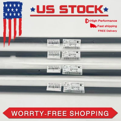 OEM 4PCS Weather Strips Window Moulding Trim For 2003-2008 Toyota Corolla Foto 1 de 4