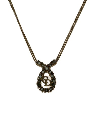 Collana Christian Dior Top donna in pietra colorata GLD con