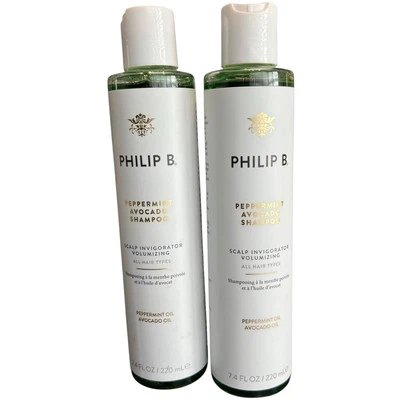 2x Philip B. Peppermint Avocado Shampoo (7.4 fl oz/ 220 ml) - Image 1 of 2