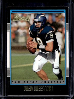 2001 Bowman Drew Brees Gold Rookie RC #164 Chargers - Image 1 of 2