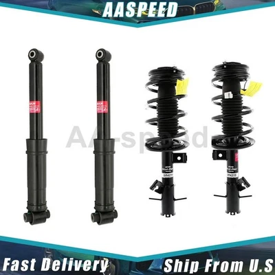 Amortecedores dianteiros traseiros e apoios de suspensão e mola helicoidal para Nissan Sentra 2009 2008 2007 - Imagem 1 de 4