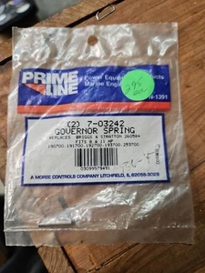 NOS Prime Line Governor Spring Part # 7-03242 (There Is 1 Spring Left In Bag) - Picture 1 of 2