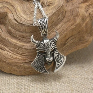 Colgante Casco Vikingo Oxidado en Plata de Ley Heartline Celta Keith Jack - Imagen 1 de 10