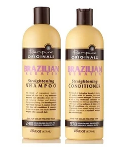 Champú y acondicionador alisador de queratina brasileña Renpure Originals 16 oz ea - Imagen 1 de 2
