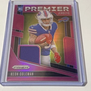 Camisetas Keon Coleman 2024 Prizm Premier rosa parche de novato Prizm Buffalo Bills - Imagen 1 de 2