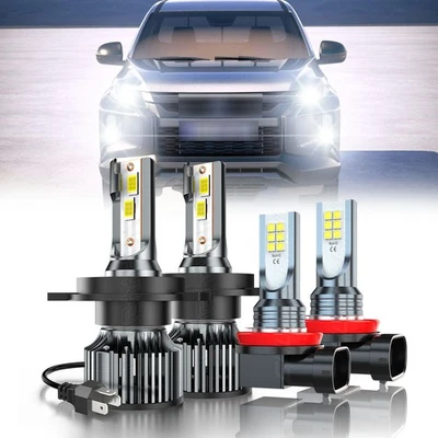 Kit combinado de luces antiniebla LED de haz alto bajo para Mitsubishi L200 2008-2019 Foto 1 de 4