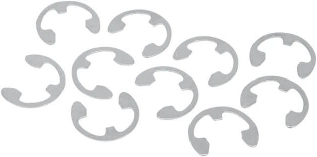 Drag Specialties Rear Axle Nut E-Clip Retainer 10-Pack #173637 Harley Davidson - Изображение 1 из 1