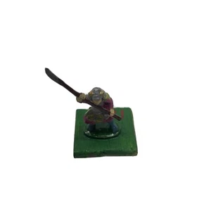 1 Vintage Toy Lead Samurai With Long Spear .5" Tall - Picture 1 of 3