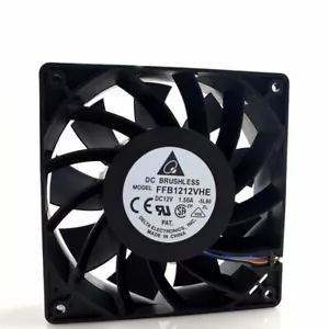 Delta 12038 120x120x38mm 12cm FFB1212VHE DC 12V 1.5A 24W 4 lines Cooling Fan - Picture 1 of 3