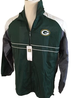 NWD Green Bay Packers Sports Illustrated Jacket Men Large L Windbreaker VTG - Image 1 of 4