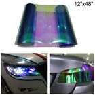 Headlight and Tail Light Protection Film Chameleon Light Blue 12x48 inch