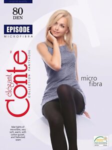 Conte TIGHTS Episode 80 den | Thick Warm Winter Durable Microfibre Pantyhose 