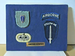 US Army Infantry School SSI/Parachute Badge Plaque Lot (5 Badges) - Picture 1 of 1
