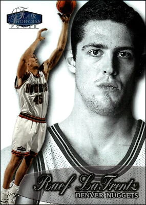 1998 Flair Showcase #30 Raef LaFrentz   Rookie Denver Nuggets - Image 1 of 2