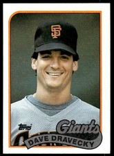 1989 Topps MLB Dave Dravecky San Francisco Giants #601