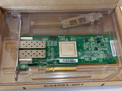 Qlogic QLE2562-WB 2 Port 8Gbps PCI-e x8 FH HBA Host DataDomain X-8GFC-2P-G - Image 1 of 3