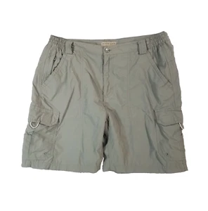 Rugged Earth Outfitters cargo hiking shorts men's 36x8 green nylon outdoor - Picture 1 of 14