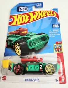 Hot Wheels Bricking Speed Green #128 - 2023 Brick Rides - Picture 1 of 2