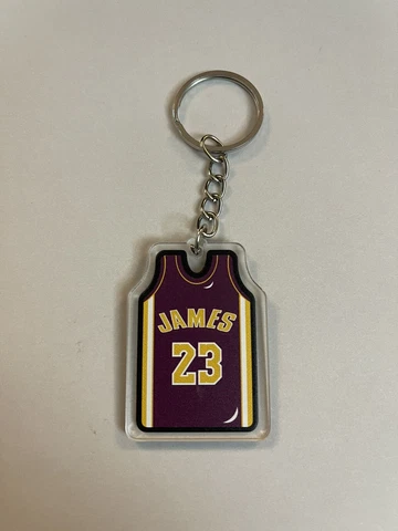 LeBron James Los Angeles Lakers Jersey Acrylic Keychain NBA Basketball Cover