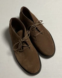 Herren Wrangler Hoch Oxford Wildleder Schuhe Leger Flexzone Komfort Braun 9,5M - Bild 1 von 11