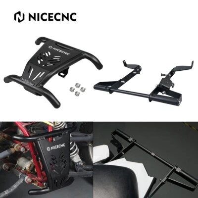 Front Bumper Guard + Rear Wide Grab Bar Rack Kit For Yamaha Raptor 700 2006-2024 - Image 1 of 4