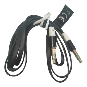 Audio Cable Jack Cable 3.5mm Black Aux Sound Transmission Cable Headphones - Picture 1 of 3