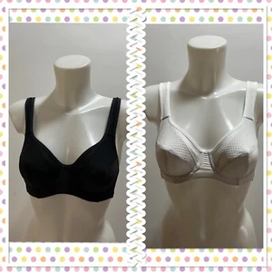 Ex M&S 2-Pack Sports Bras High Impact Underwired Non-Padded Multipack Size - Picture 1 of 21